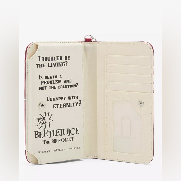 Beetlejuice Bioworld recently deceased book wallet - Picture 4 of 4